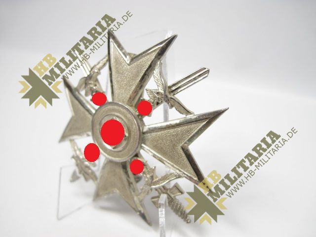 Spanienkreuz in Silber mit Schwertern mit Fotoexpertise- VERKAUFT- SOLD – Bild 5