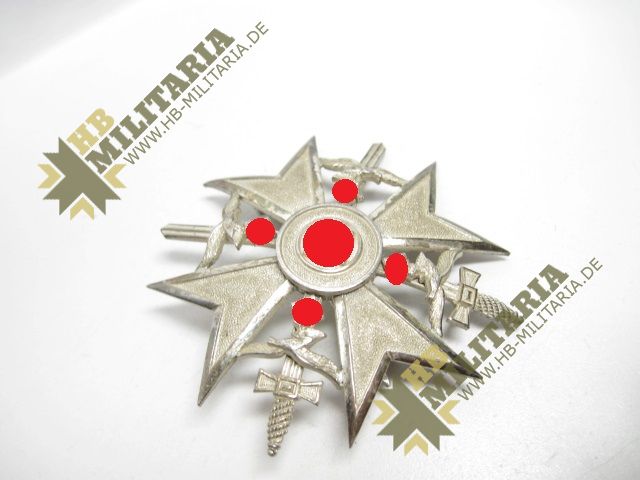 Spanienkreuz in Silber mit Schwertern mit Fotoexpertise- VERKAUFT- SOLD – Bild 16