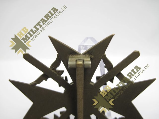 Spanienkreuz in bronze mit Schwertern, im LDO Etui, inkl. Fotoexpertise Carsten Baldes- VERKAUFT- SOLD – Bild 5