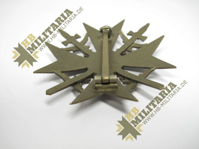 Spanienkreuz in bronze mit Schwertern, im LDO Etui, inkl. Fotoexpertise Carsten Baldes- VERKAUFT- SOLD – Bild 9