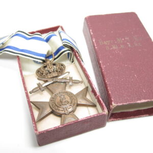 Bayern: Militärverdienstkreuz 3. Klasse mit Schwertern und Krone im Etui