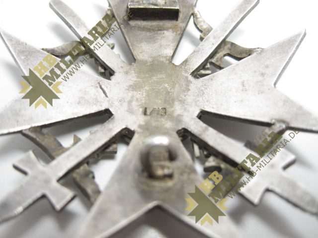 Spanienkreuz Silber mit Schwerter inkl. Fotoexpertise Carsten Baldes. – Bild 7