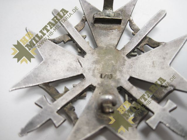 Spanienkreuz Silber mit Schwerter inkl. Fotoexpertise Carsten Baldes. – Bild 9