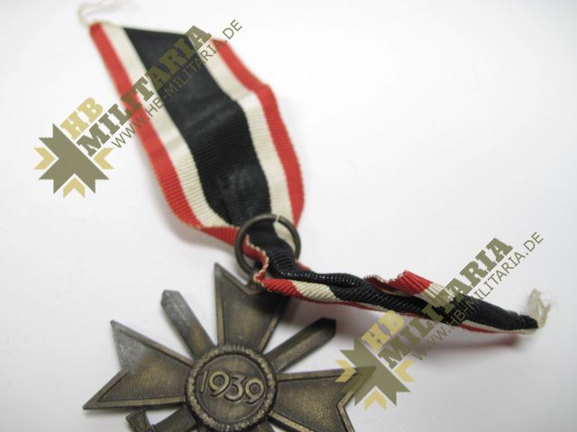 Kriegsverdienstkreuz 1939 zweite Klasse am Bandabschnitt- VERKAUFT- SOLD – Bild 3