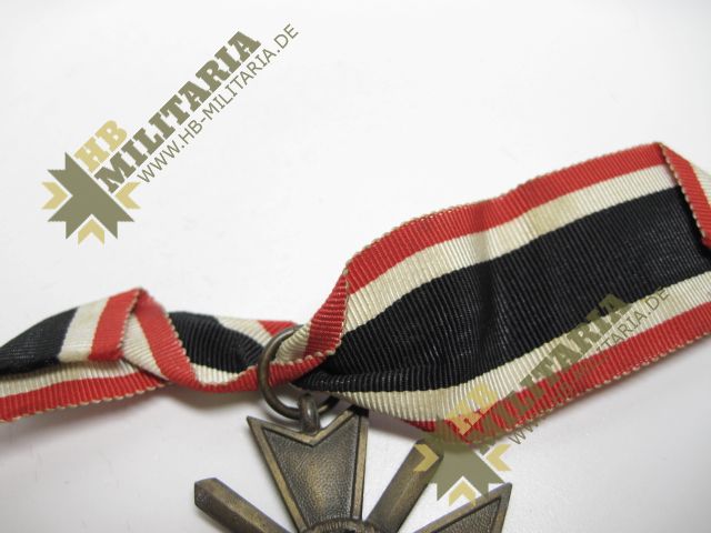 Kriegsverdienstkreuz 1939 zweite Klasse am Bandabschnitt- VERKAUFT- SOLD – Bild 4