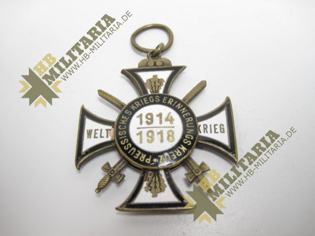 Preußen: Kriegserinnerungskreuz für Kämpfer mit Schwerter – Bild 3