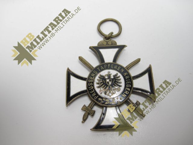 Preußen: Kriegserinnerungskreuz für Kämpfer mit Schwerter – Bild 4