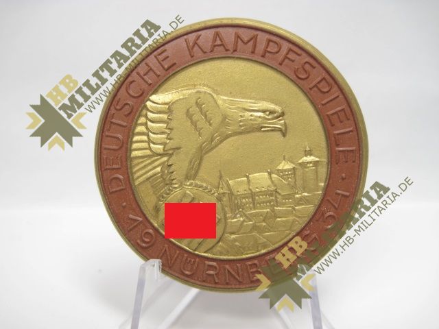 Teilnehmermedaille: Deutsche Kampfspiele Nürnberg 1934 - VERKAUFT- SOLD – Bild 11