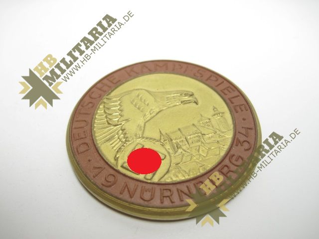 Teilnehmermedaille: Deutsche Kampfspiele Nürnberg 1934 - VERKAUFT- SOLD – Bild 14