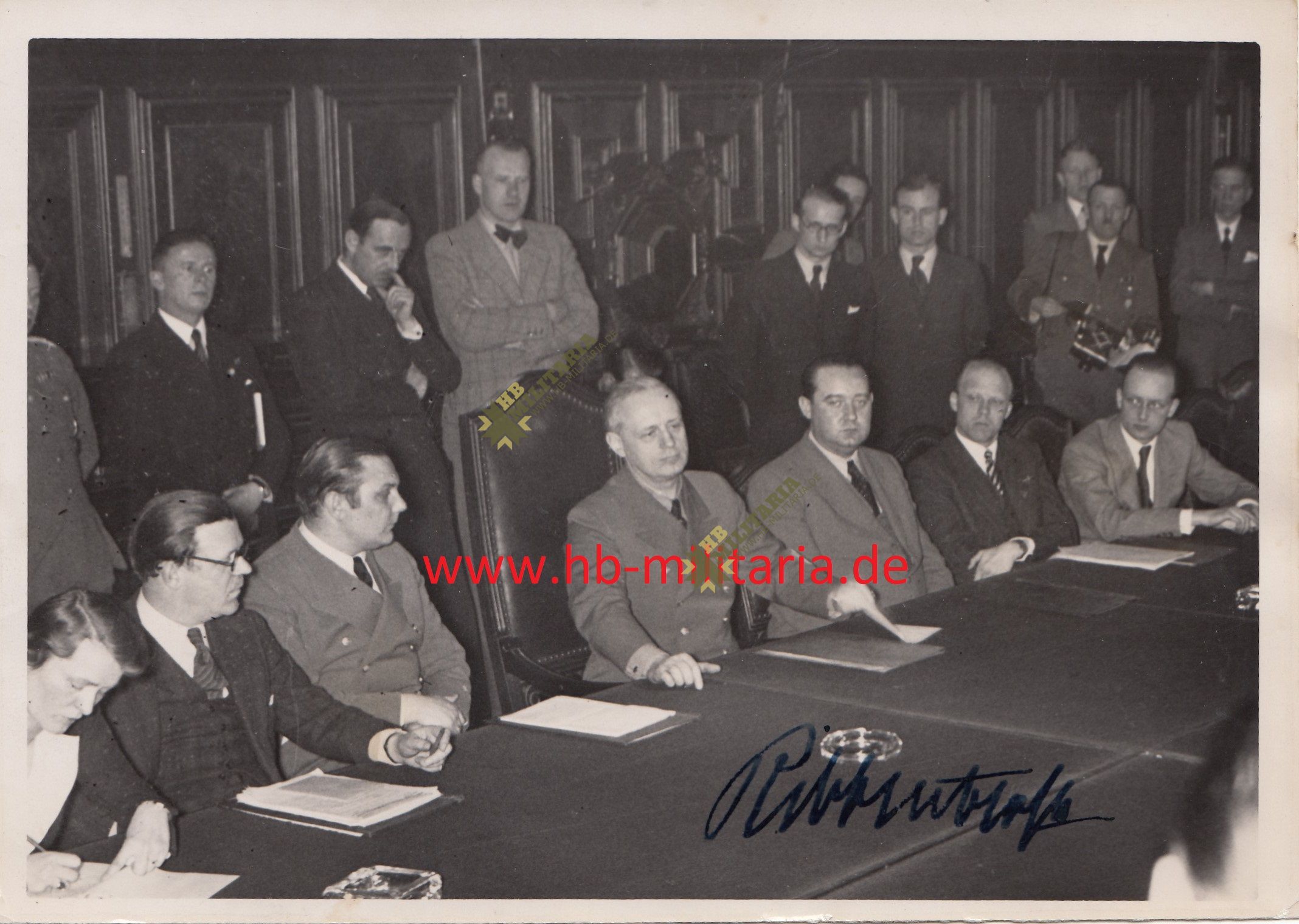 Foto mit originaler Unterschrift Reichsaußenminister von Ribbentrop- VERKAUFT-SOLD – Bild 2