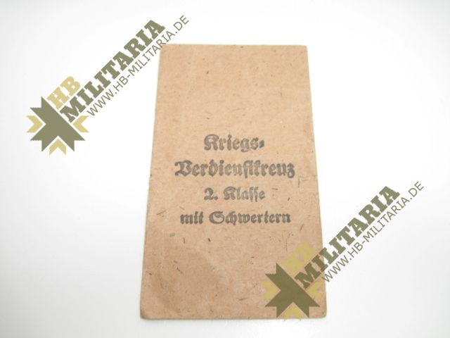 Kriegsverdienstkreuz 1939 zweite Klasse mit Schwertern- VERKAUFT- SOLD – Bild 4