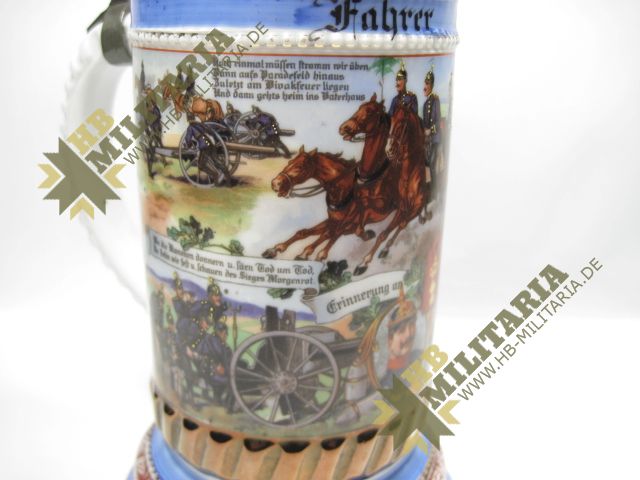 Reservistenkrug Baden 1. Batt. Feld Art. Rgt. Großherzog 1. Bad. Nr. 14 Karlsruhe- VERKAUFT- SOLD – Bild 10