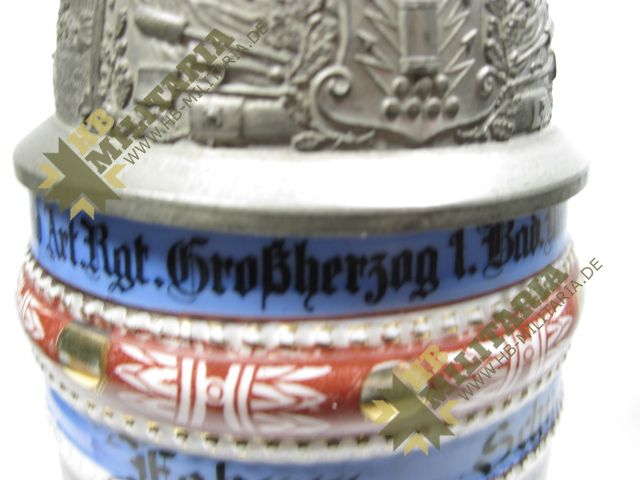 Reservistenkrug Baden 1. Batt. Feld Art. Rgt. Großherzog 1. Bad. Nr. 14 Karlsruhe- VERKAUFT- SOLD – Bild 13