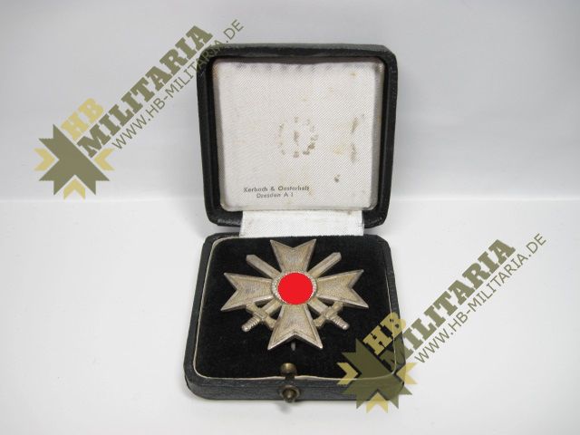 Kriegsverdienstkreuz 1. Klasse mit Schwerter 1939 im Etui- VERKAUFT- SOLD