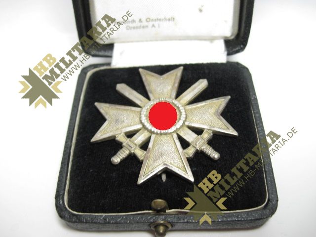 Kriegsverdienstkreuz 1. Klasse mit Schwerter 1939 im Etui- VERKAUFT- SOLD – Bild 10
