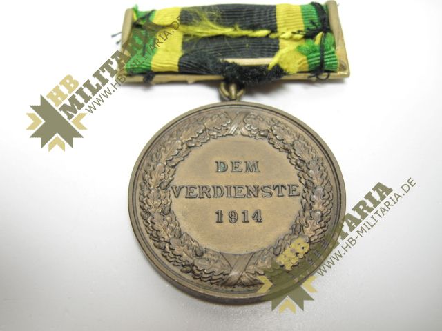 Sachsen-Weimar: Allgemeines Ehrenzeichen in Bronze mit Schwerterspange- VERKAUFT- SOLD – Bild 4