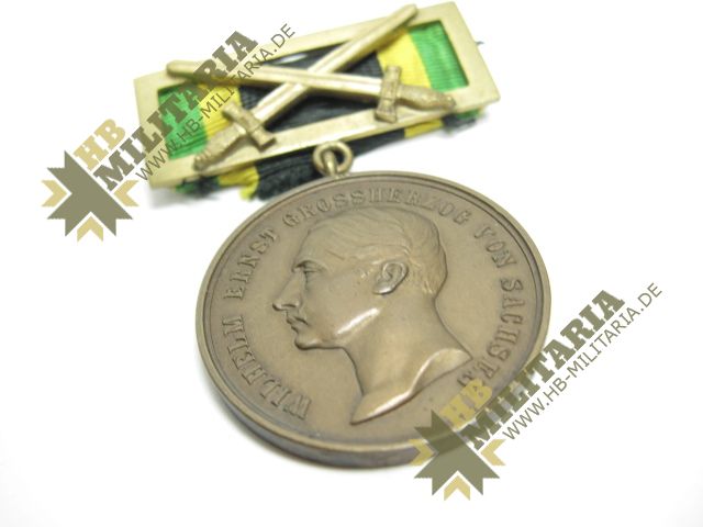 Sachsen-Weimar: Allgemeines Ehrenzeichen in Bronze mit Schwerterspange- VERKAUFT- SOLD – Bild 7