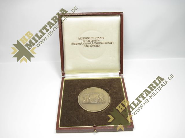 Medaille Bayerisches Staats Ministerium für Ernhärung, Landwirtschaft und Forsten im Etui- VERKAUFT- SOLD