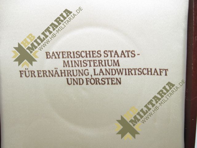 Medaille Bayerisches Staats Ministerium für Ernhärung, Landwirtschaft und Forsten im Etui- VERKAUFT- SOLD – Bild 3