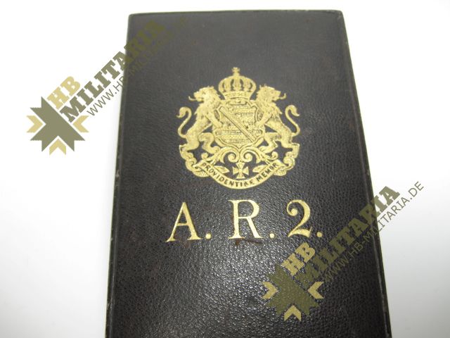 Sachsen: Albrechtsorden 2. Modell. Ritterkreuz im Etui.- VERKAUFT- SOLD – Bild 9