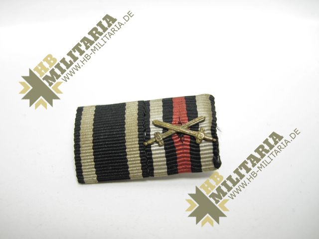 Ordensschnalle/ Spange, EK2/ Eisernes Kreuz, Kriegsteilnehmerkreuz u. Feldspange – Bild 3