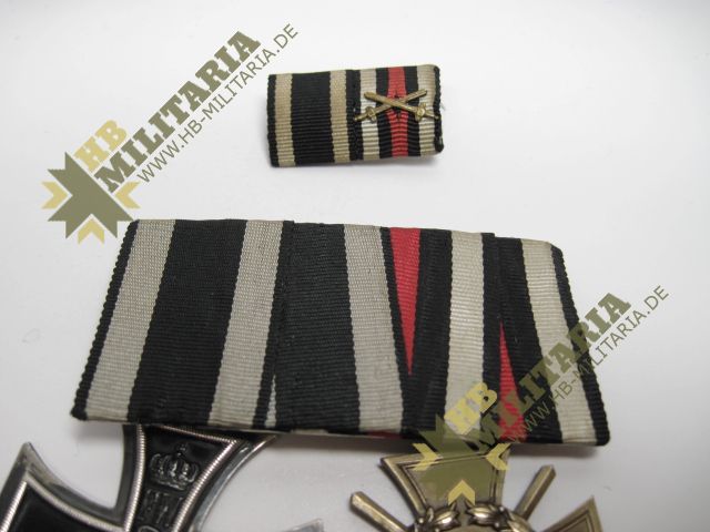 Ordensschnalle/ Spange, EK2/ Eisernes Kreuz, Kriegsteilnehmerkreuz u. Feldspange – Bild 4