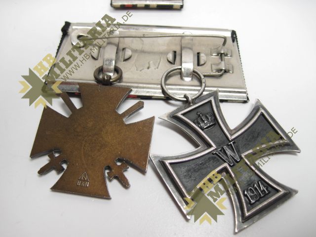 Ordensschnalle/ Spange, EK2/ Eisernes Kreuz, Kriegsteilnehmerkreuz u. Feldspange – Bild 10