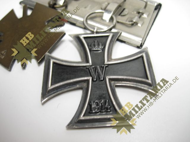 Ordensschnalle/ Spange, EK2/ Eisernes Kreuz, Kriegsteilnehmerkreuz u. Feldspange – Bild 12