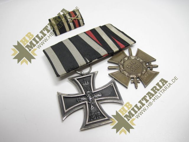 Ordensschnalle/ Spange, EK2/ Eisernes Kreuz, Kriegsteilnehmerkreuz u. Feldspange – Bild 13