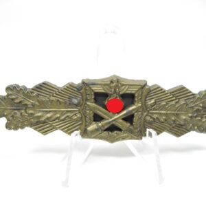 Nahkampspange in bronze, inkl. Fotoexpertise Baldes