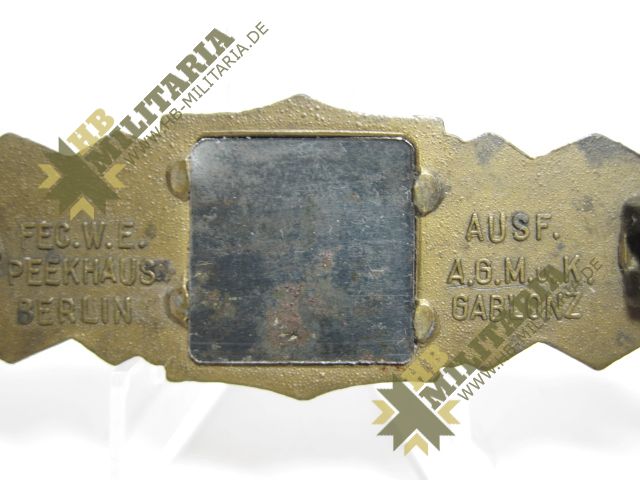 Nahkampspange in bronze, inkl. Fotoexpertise Baldes – Bild 6
