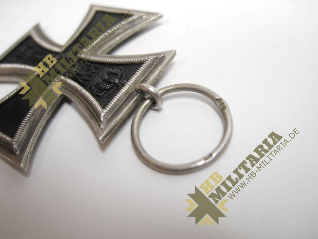 Eisernes Kreuz 2. Klasse 1914, 850er Silber am Band mit Hersteller- VERKAUFT- SOLD – Bild 12