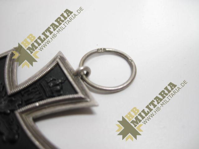 Eisernes Kreuz 2. Klasse 1914, 850er Silber am Band mit Hersteller- VERKAUFT- SOLD – Bild 13