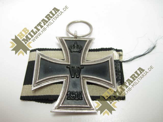 Eisernes Kreuz 2. Klasse 1914, 850er Silber am Band mit Hersteller- VERKAUFT- SOLD – Bild 14