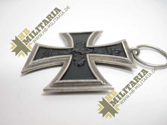 Eisernes Kreuz 2. Klasse 1914, 850er Silber am Band mit Hersteller- VERKAUFT- SOLD – Bild 23
