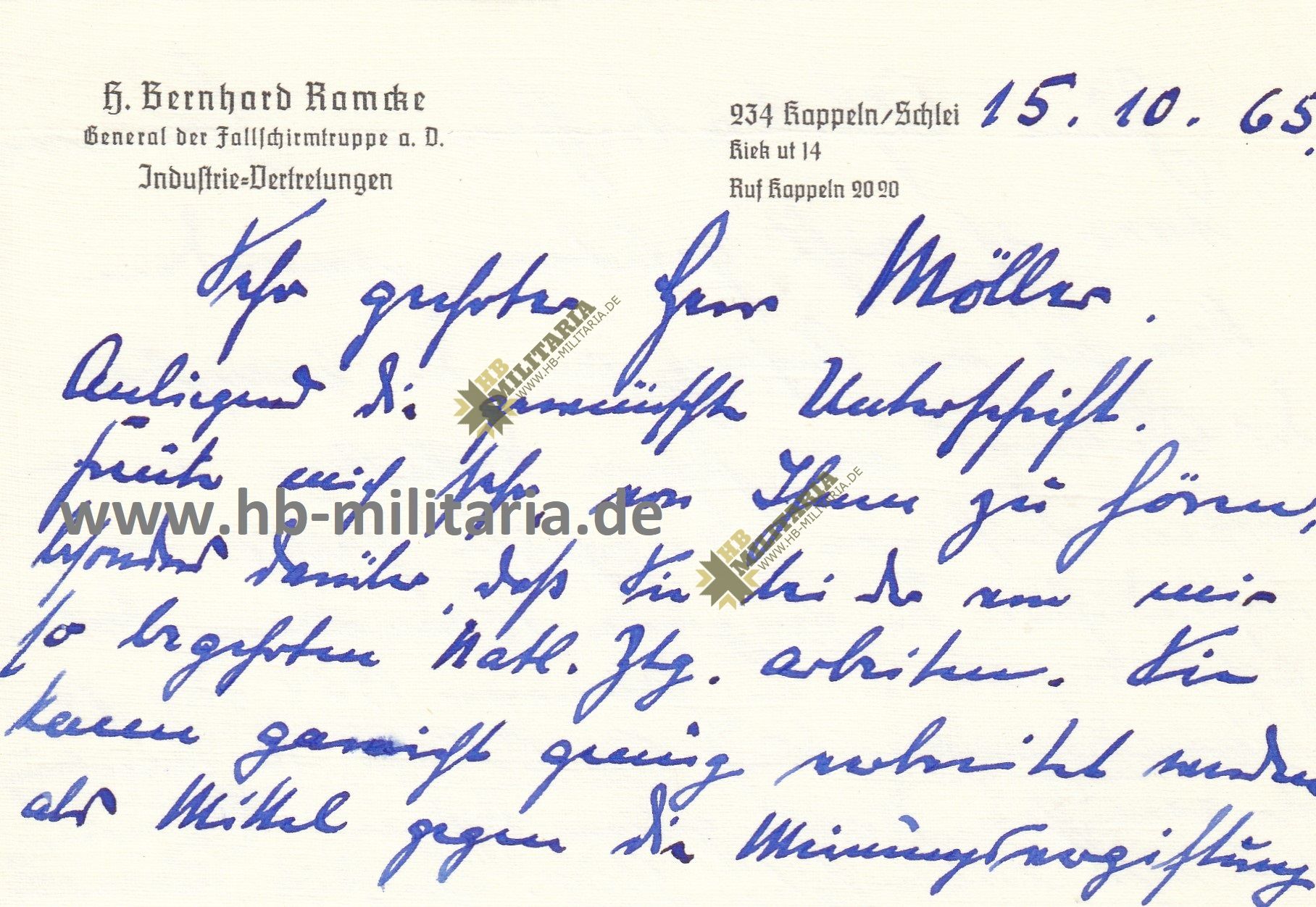 Dokumente: General der Fallschirmtruppe H. B. Ramcke – Bild 4