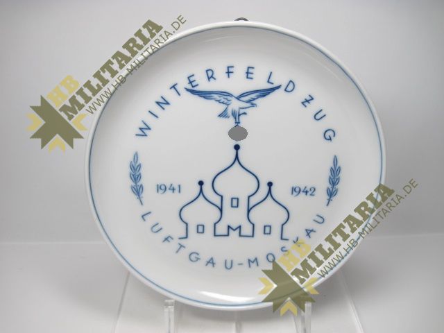 Luftwaffe: Meißen Teller: Winterfeldzug Luftgau Moskau 1941-1942- VERKAUFT- SOLD