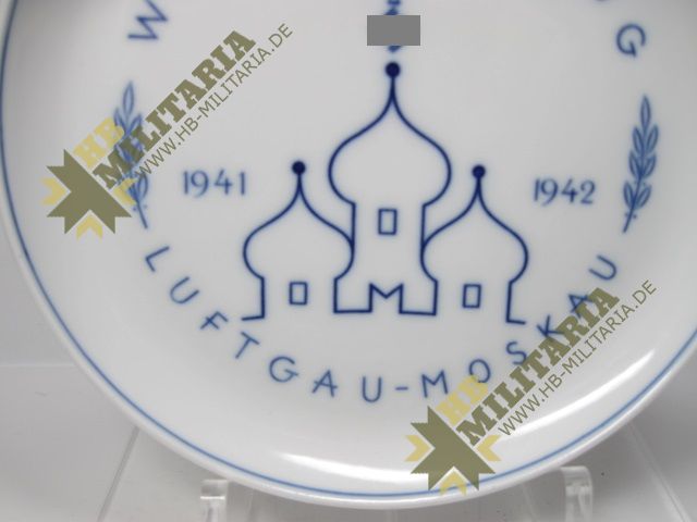 Luftwaffe: Meißen Teller: Winterfeldzug Luftgau Moskau 1941-1942- VERKAUFT- SOLD – Bild 3