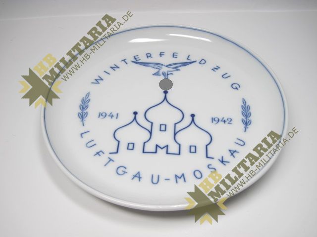 Luftwaffe: Meißen Teller: Winterfeldzug Luftgau Moskau 1941-1942- VERKAUFT- SOLD – Bild 9