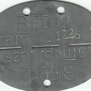 Erkennungsmarke Bau Ersatzbatallion 12