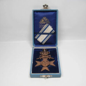 Bayrisches Militärverdienstkreuz 3. Klasse mit Schwertern und Krone im Etui