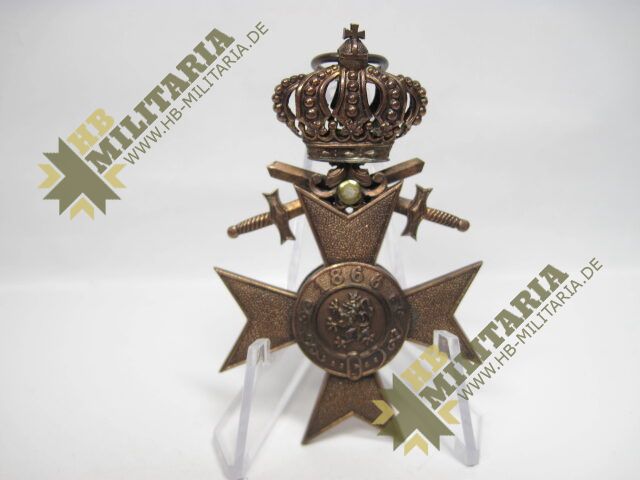 Bayrisches Militärverdienstkreuz 3. Klasse mit Schwertern und Krone im Etui – Bild 14