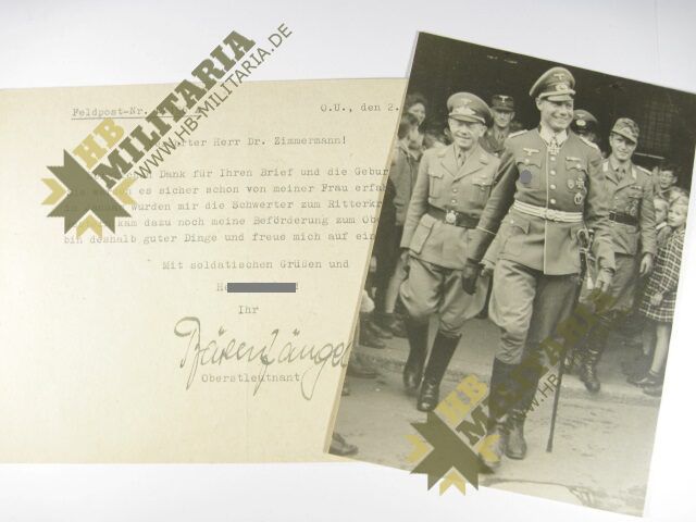 Bärenfänger Erich Dankschreiben und Foto mit OU.