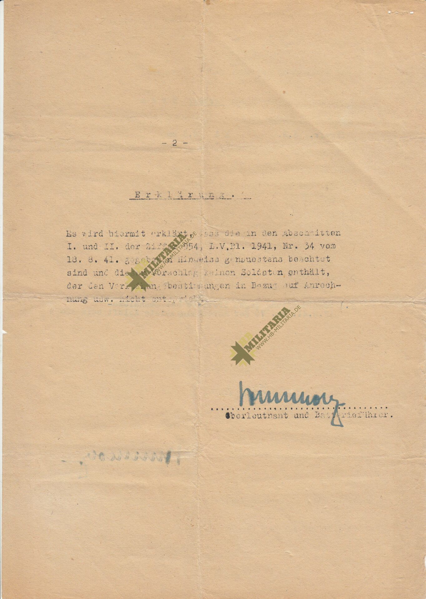 Dokumentennachlass eines Obergefreiten im Flak-Regiment 49 – Bild 9