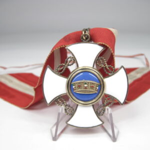 Orden der Krone von Italien. Komturkreuz.