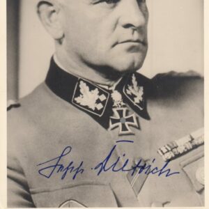 Foto Joseph ( Sepp ) Dietrich. OU.