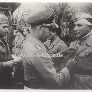 Original Pressefoto Angehörige der Luftwaffen- Felddivision Hermann Göring