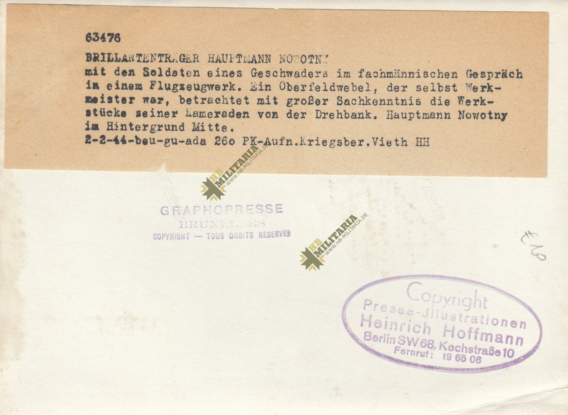 Original Pressefoto Brillantenträger Nowotny – Bild 2